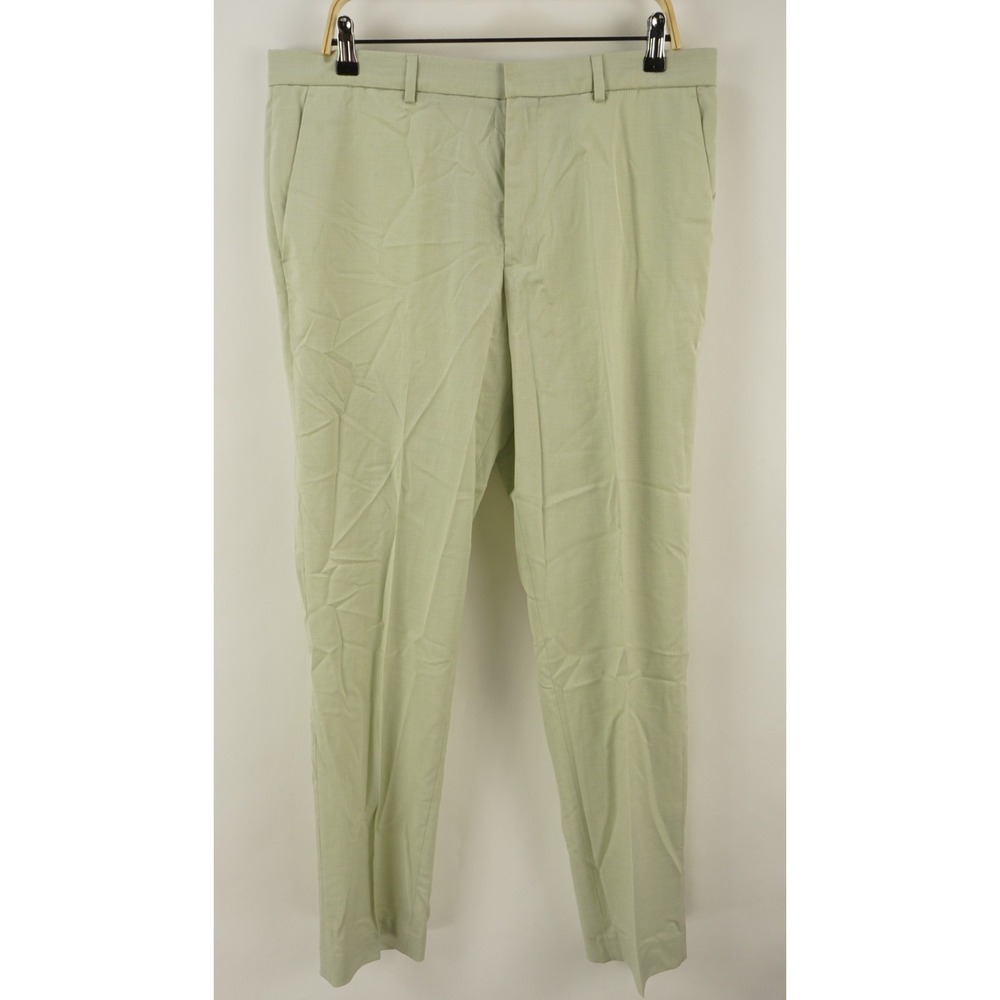 New Perry Ellis Performance Slim Fit Dress Pants Mens 30 x 32 Sand Beige Stretch
